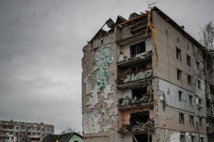 Руски дрон падна в жилищен блок