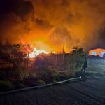 Горя бившият завод "Химик" в Асеновград
