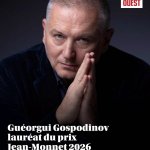 Георги Господинов спечели наградата „Жан Моне“ за „Градинарят и смъртта“